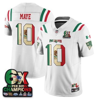 New England Patriots Mexico Edition Vapor Jersey - Stitched