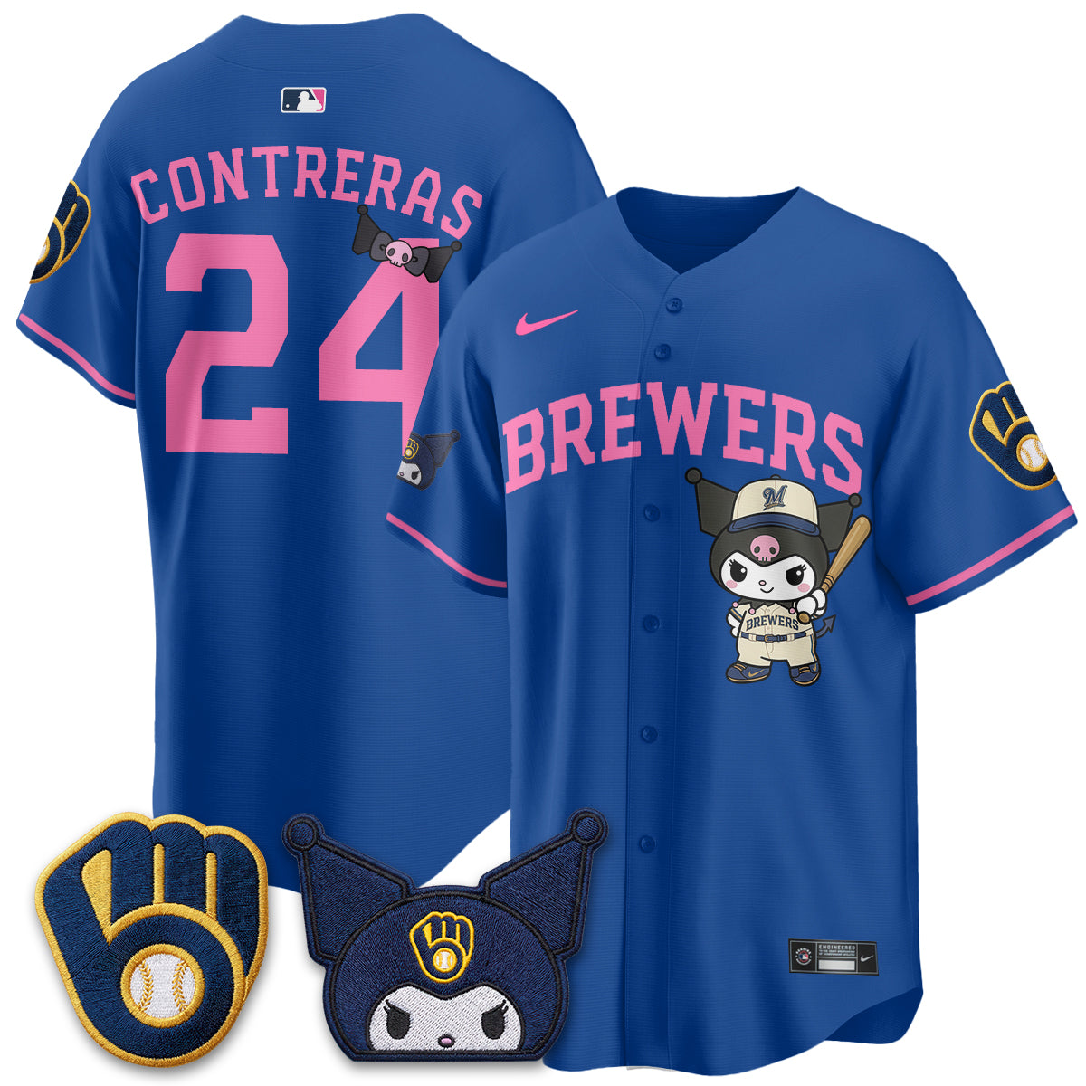 Milwaukee Brewers x  KRM Edition Vapor Jersey - Stitched