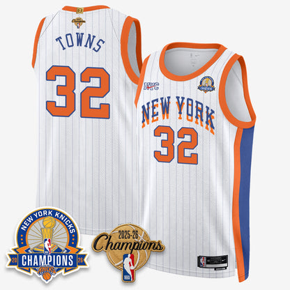 New York Knicks 2026 Basketball Champions Gold Edition Vapor Jersey- Stitched