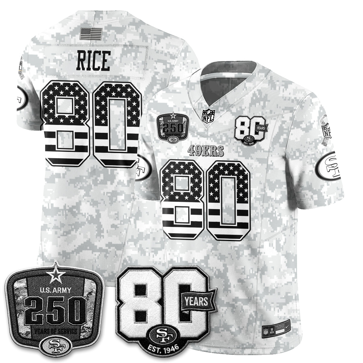 San Francisco 49ers 2026 Salute to Service Edition Vapor Jersey V2- Stitched-NQD
