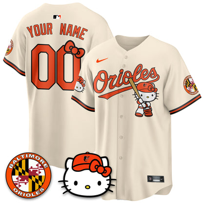 Baltimore Orioles x Meow Kitty Vapor Premier Limited Custom Jersey - Stitched