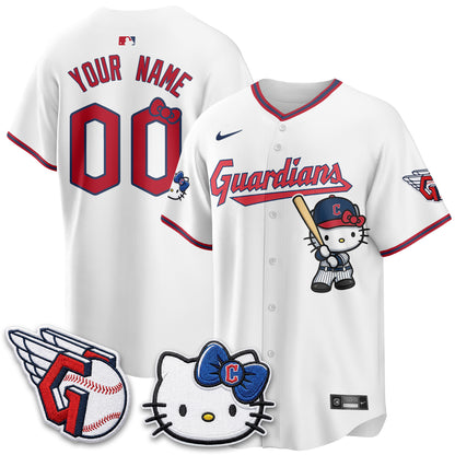 Cleveland Guardians x Meow KT Vapor Custom Jersey - Stitched