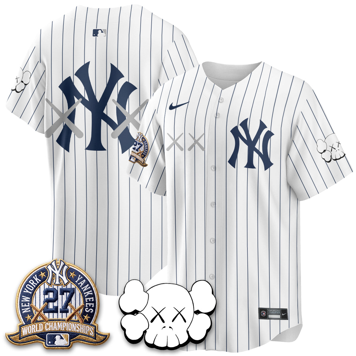 New York Yankees x KAWS Edition Vapor Jersey - Stitched
