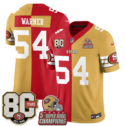 SF Throwback Split Style Vapor Jersey - Stitched