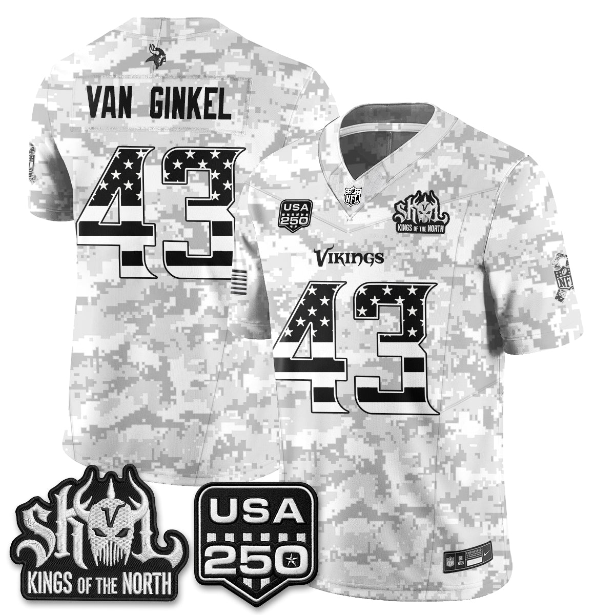 Minnesota Vikings 2026 Salute to Service Edition Vapor Jersey - Stitched