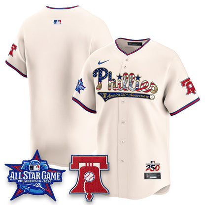 Philadelphia Phillies 2026 Independence Day USA Vapor Limited Jersey - Stitched