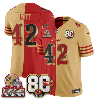 San Francisco 49ers Rivalries Split Edition Vapor Jersey - Stitched