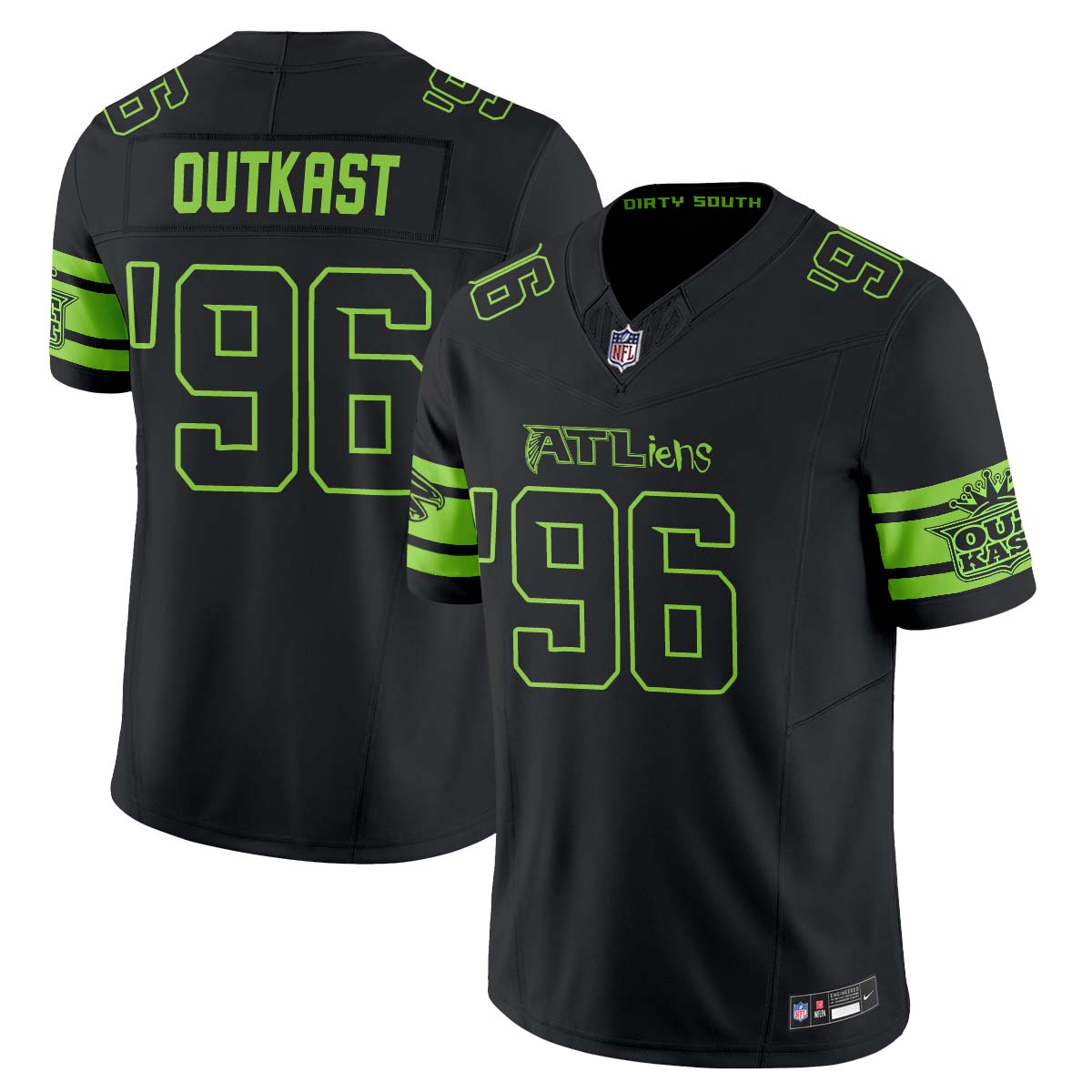 Atlanta Falcons 30th Anniversary ATLiens Vapor Jersey - Stitched-NQD