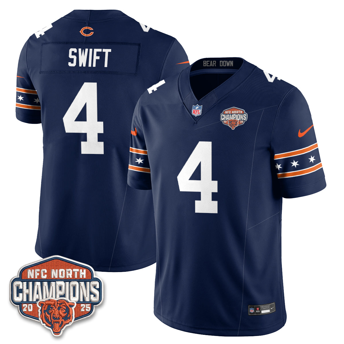 Chicago Bears Fangear Edition Vapor Jersey - Stitched