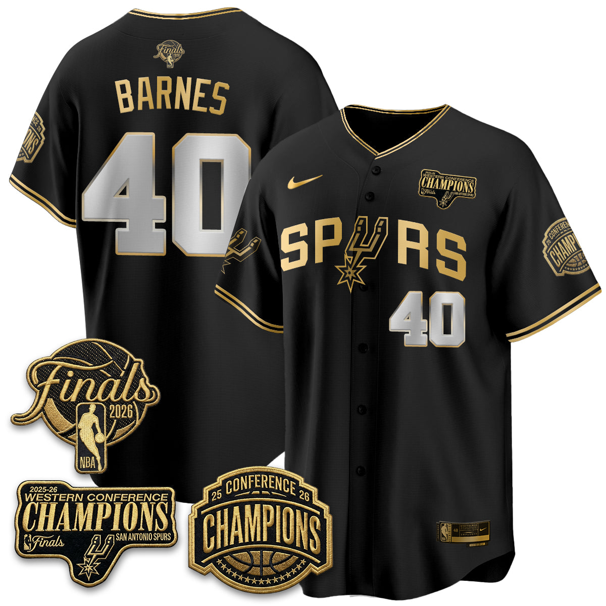 San Antonio Spurs 2026 Basketball Finals Vapor Special Jersey - Stitched