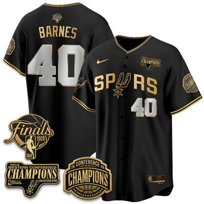 San Antonio Spurs 2026 Basketball Finals Vapor Special Jersey - Stitched