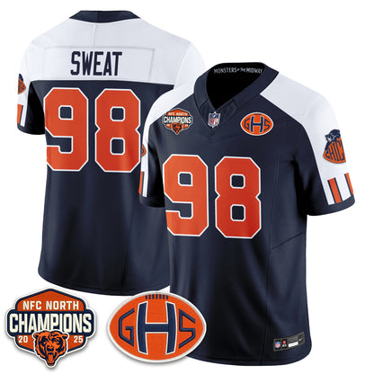 Chicago Bears 2026 Rivalries Split Edition Vapor Jersey - Stitched
