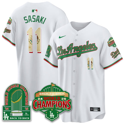 LAD Mexico Vapor Limited Jersey - 9x & B2B Champs - Stitched