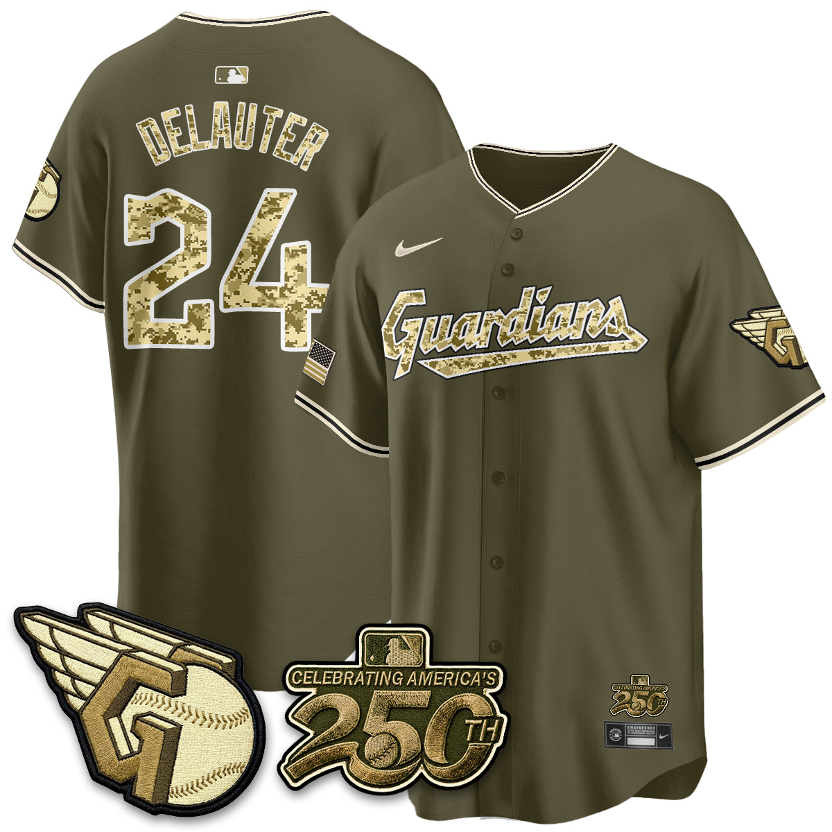 Cleveland Guardians Armed Force Day 2026 Vapor Limited Jersey - Stitched