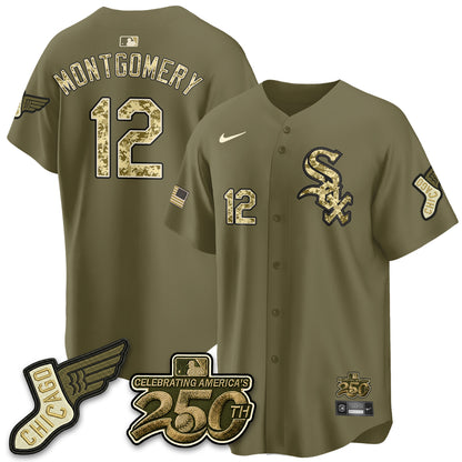 Chicago White Sox Armed Force Day 2026 Vapor Limited Jersey - Stitched
