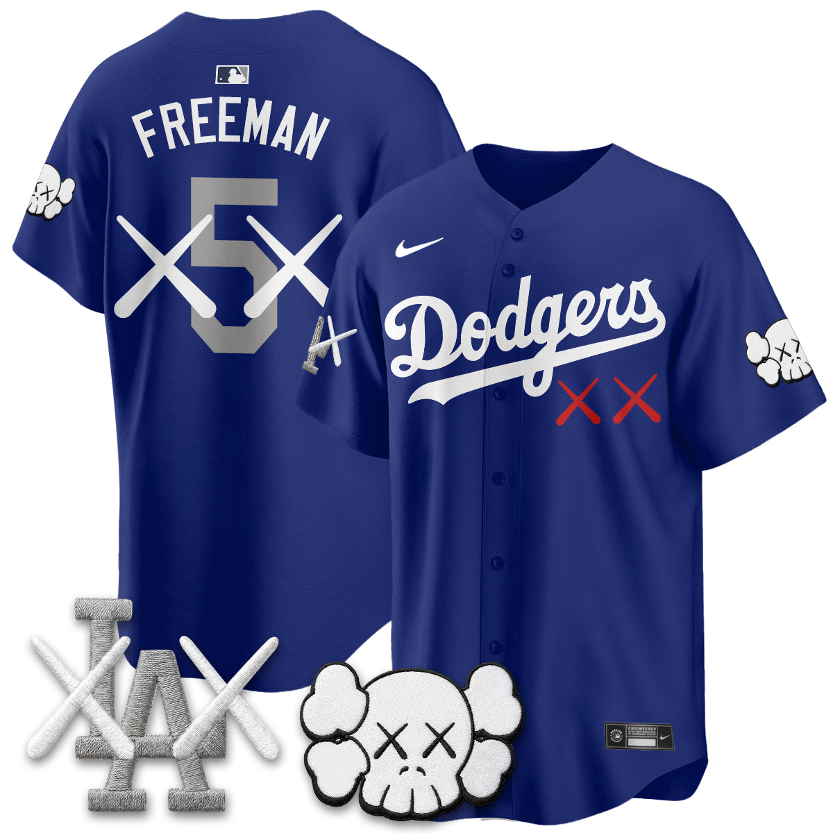 Los Angeles Dodgers x KAWS Edition Vapor Jersey - Stitched