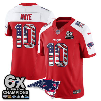 New England Patriots America Edition Vapor Jersey V2- Stitched