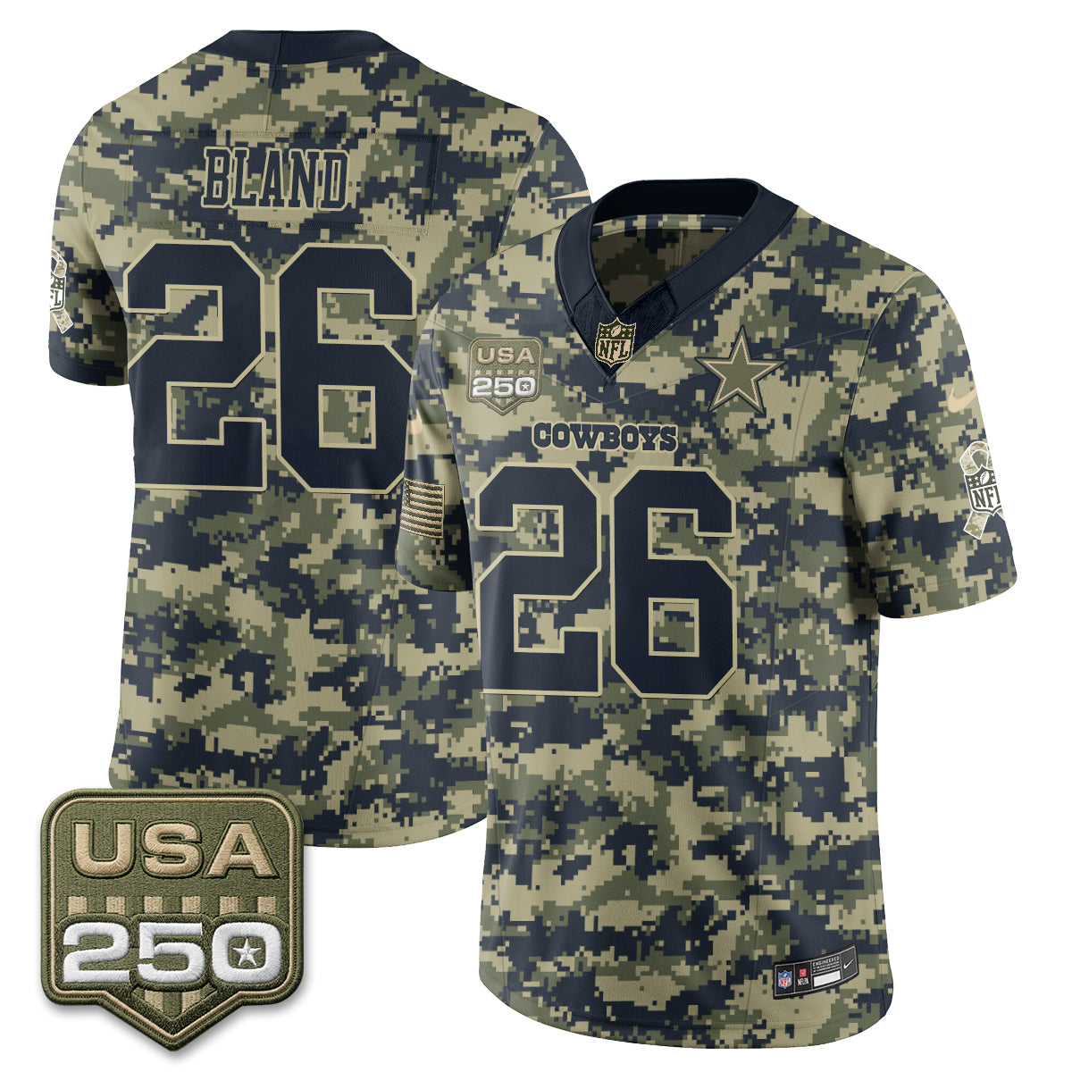 Dallas Cowboys 2026 Salute to Service Edition Vapor Jersey - Stitched