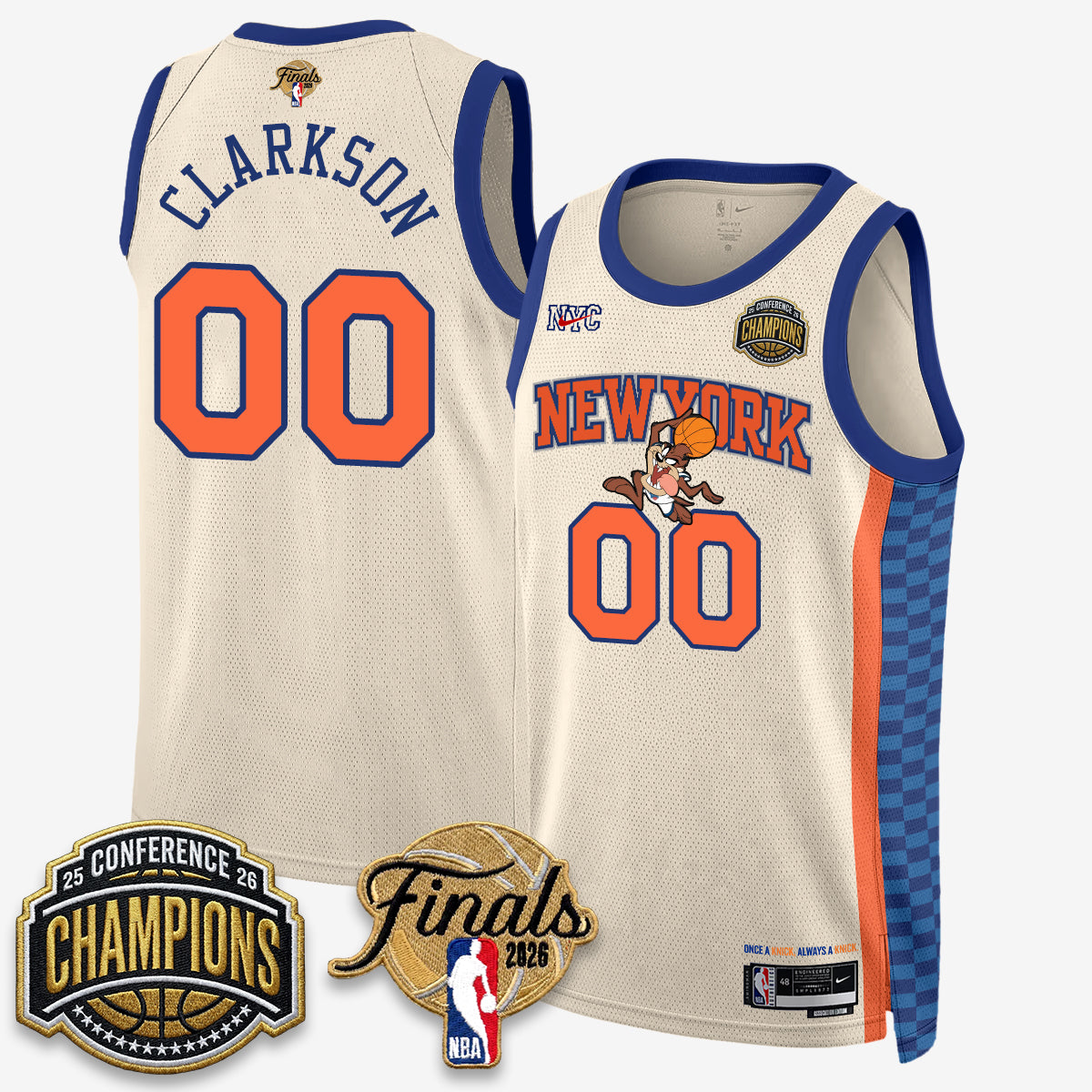 New York Knicks 2026 NBA Eastern Conference Champions x Bunny Vapor Jersey V2- Stitched