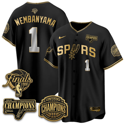 San Antonio Spurs 2026 Basketball Finals Vapor Special Jersey - Stitched