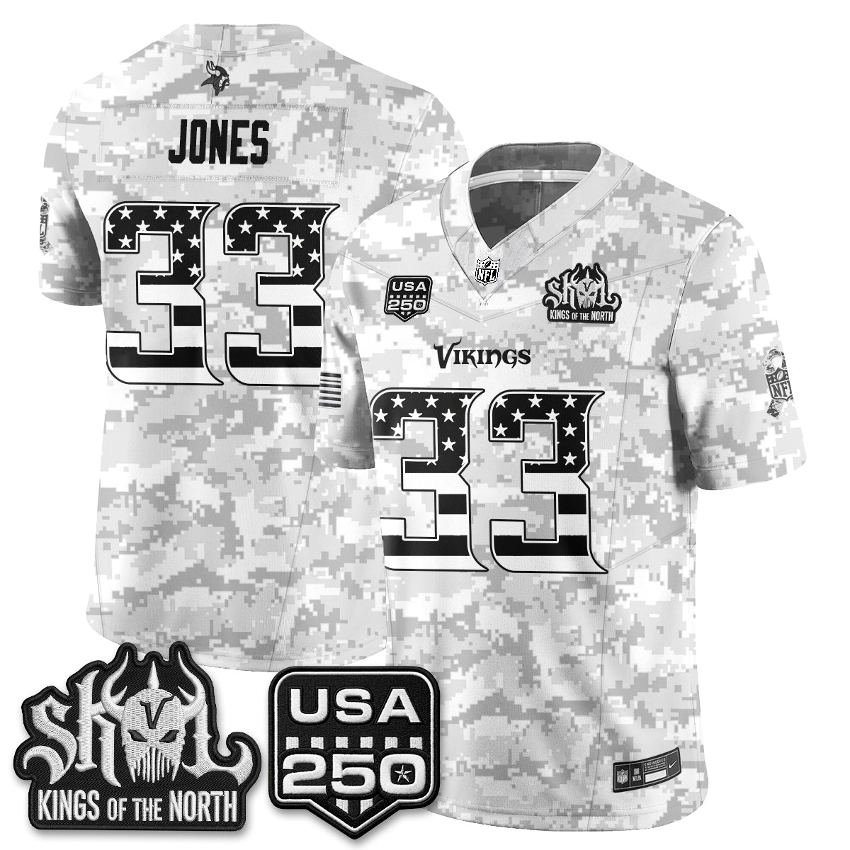 Minnesota Vikings 2026 Salute to Service Edition Vapor Jersey - Stitched