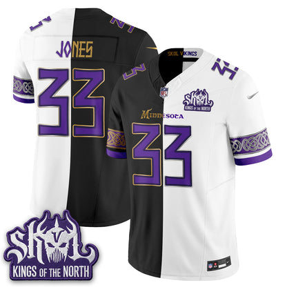 Minnesota Vikings Warrior Split Edition Vapor Jersey - Stitched-NQD