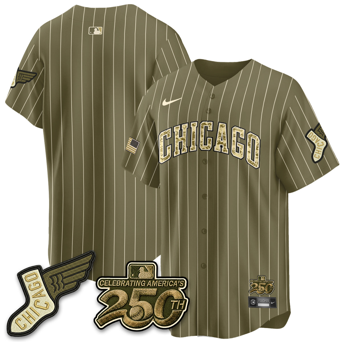 Chicago White Sox Armed Force Day 2026 Vapor Limited Jersey - Stitched