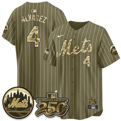 NYM Armed Forces Day Vapor Premier Limited Jersey - All Stitched V2