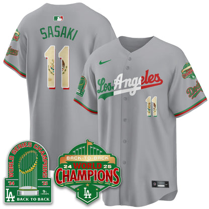 LAD Mexico Vapor Limited Jersey - 9x & B2B Champs - Stitched