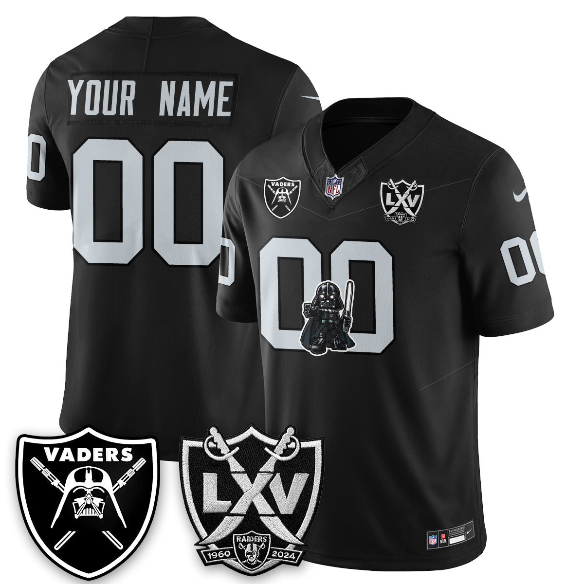 Las Vegas Raiders x Dark Lord Edition Vapor Custom Jersey - Stitched