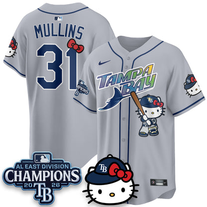 Tampa Bay Rays x Meow KT 2026 AL East Champs Vapor Jersey - Stitched-NQD