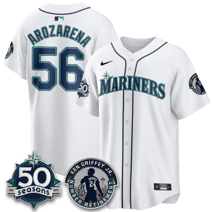 Seattle Mariners Ken Griffey Jr. Patch Vapor Premier Limited Jersey - All Stitched