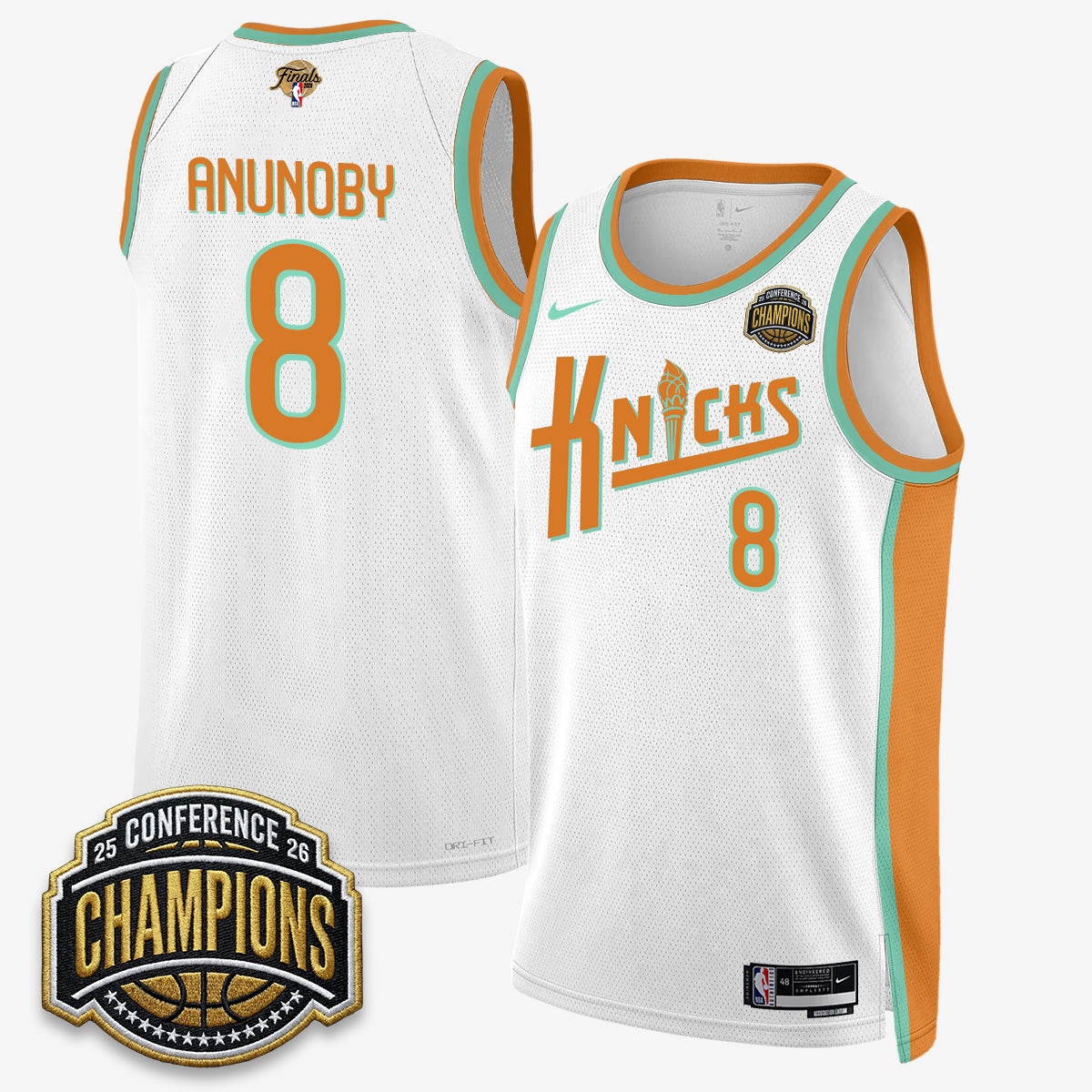 New York Knicks 2026 Eastern Conference Champions Special Edition Jersey V2- Stitched
