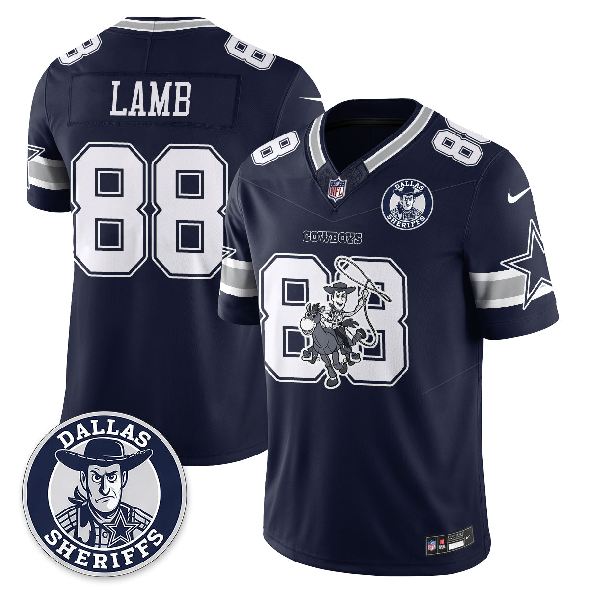Dallas Cowboys x Toy Cowboy Edition Vapor Jersey - Stitched