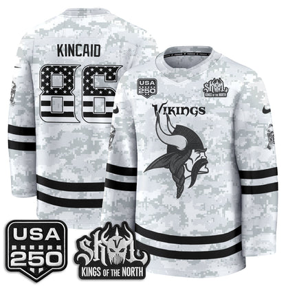 MIN 2026 Salute To Service Edition Hockey Jersey - Printed