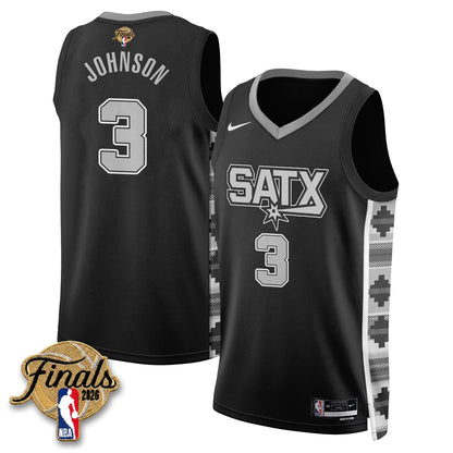 San Antonio Spurs 2026 NBA Western Conference Champions Vapor Jersey V2- Stitched
