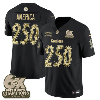 Pittsburgh Steelers 2026 Salute to Service Edition Vapor Jersey V3- Stitched-NQD
