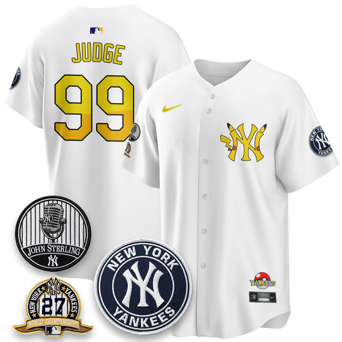 New York Yankees x PKM Cartoon Limited Jersey -  Stitched
