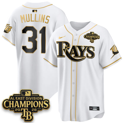 Tampa Bay Rays 2026 AL East Champs Gold Edition Vapor Jersey - Stitched-NQD