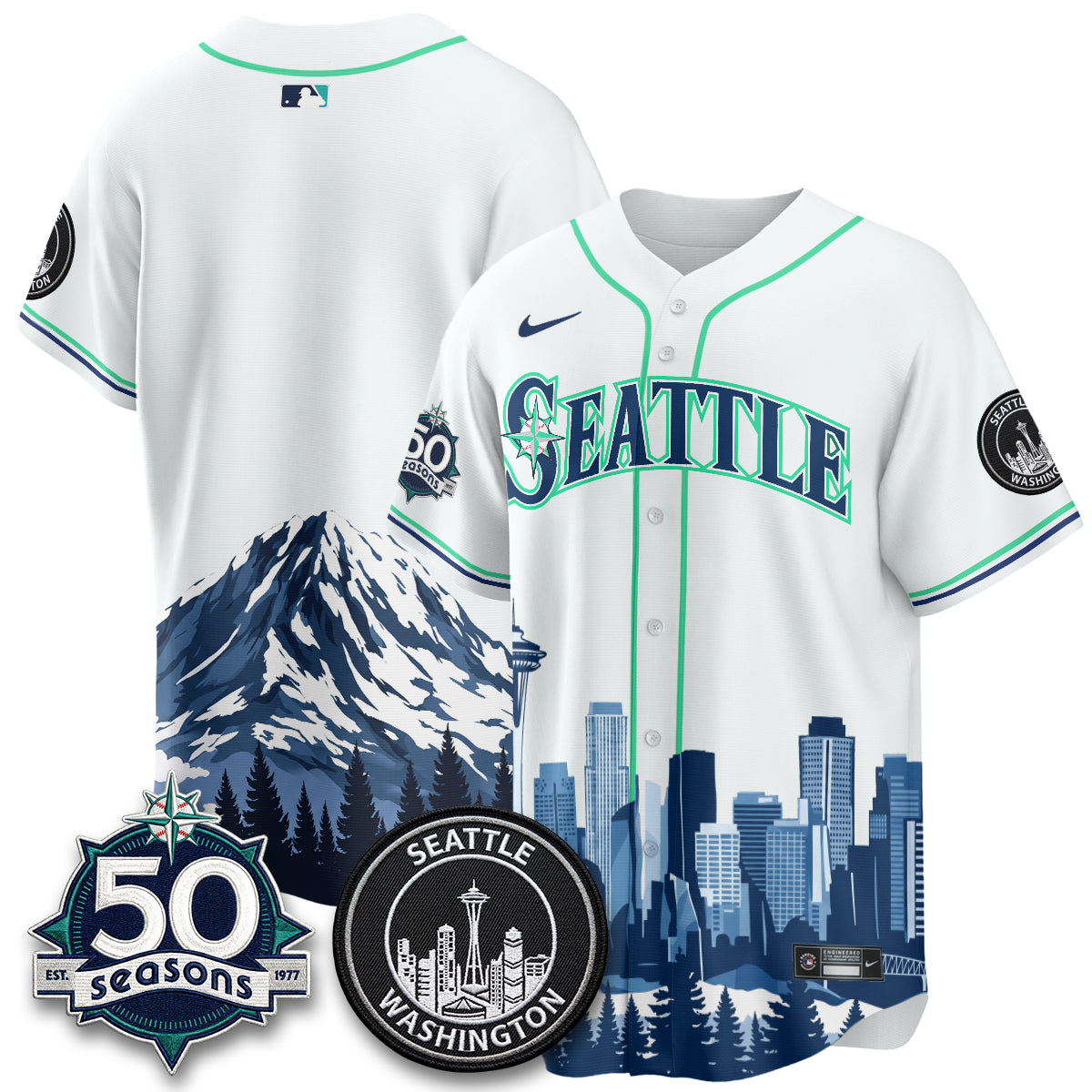 Seattle Mariners City Edition Vapor Jersey - Stitched