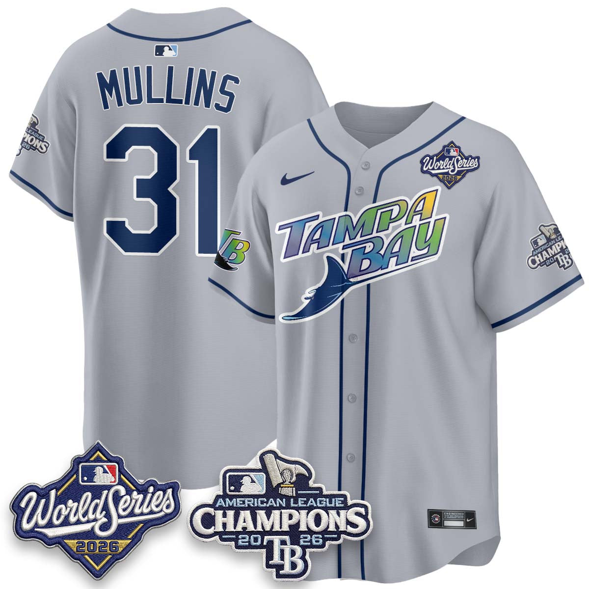 TB - 2026 AL Champions Vapor Jersey - Stitched - NQD (city)