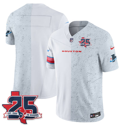 Houston Texans Fan Gear Split Vapor Jersey - Stitched