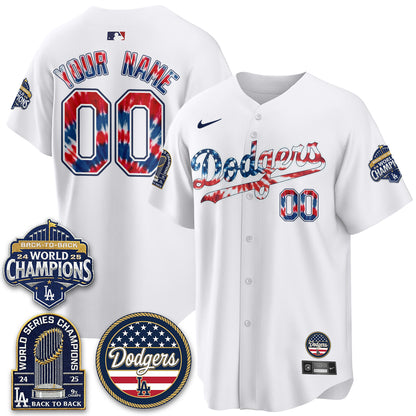Los Angeles Dodgers Americana 2026 Vapor Limited Custom Jersey - Stitched