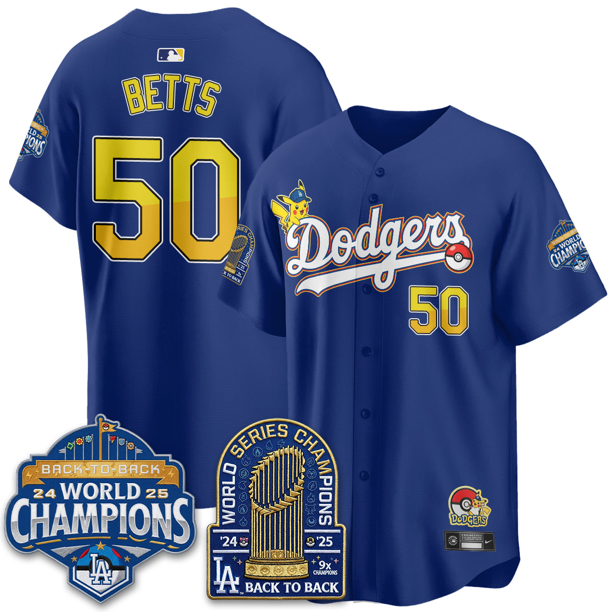 Los Angeles Dodgers x PKM 2026 Vapor Jersey - Stitched