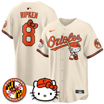 Baltimore Orioles x Meow Kitty Vapor Premier Limited Jersey - Stitched