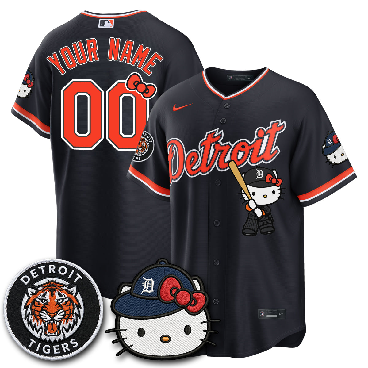 Detroit Tigers x Meow KT Edition Vapor Limited Custom Jersey - Stitched