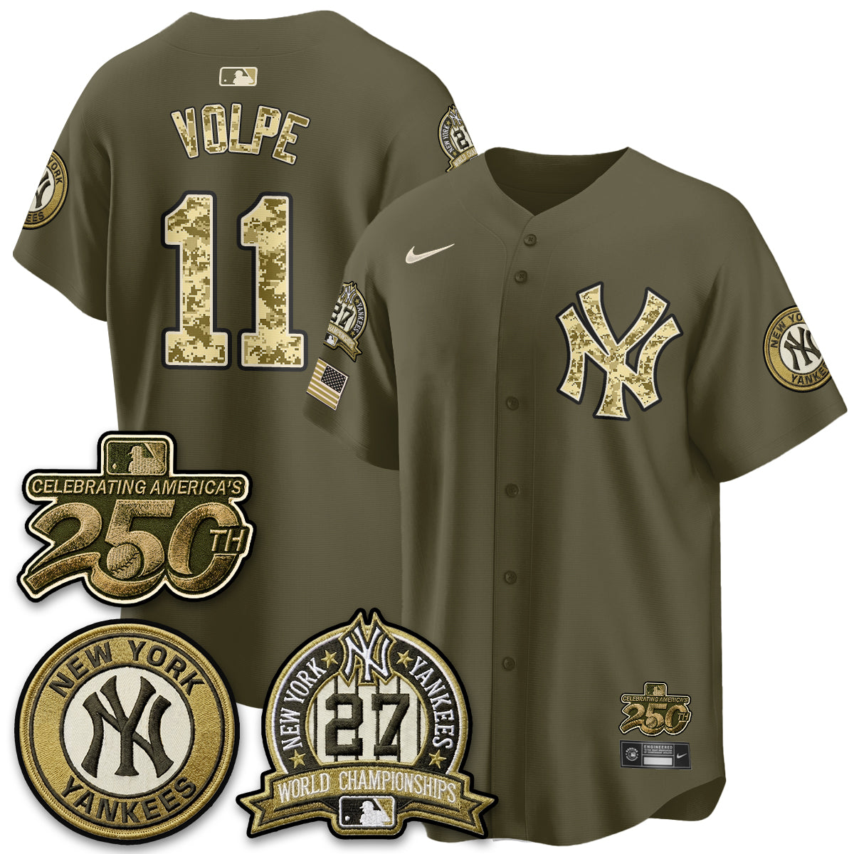 New York Yankees Salute to Service 2026 Vapor Limited Jersey - Stitched