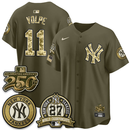 New York Yankees Salute to Service 2026 Vapor Limited Jersey - Stitched