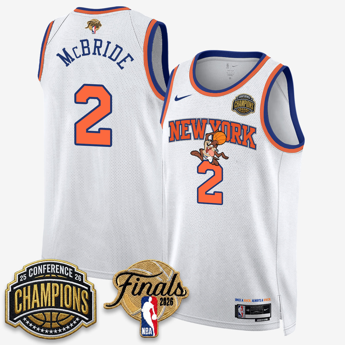New York Knicks 2026 NBA Eastern Conference Champions x Taz Vapor Jersey - Stitched