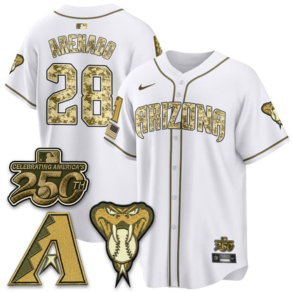 Arizona Diamondbacks Salute to Service 2026 Vapor Premier Limited Jersey - All Stitched